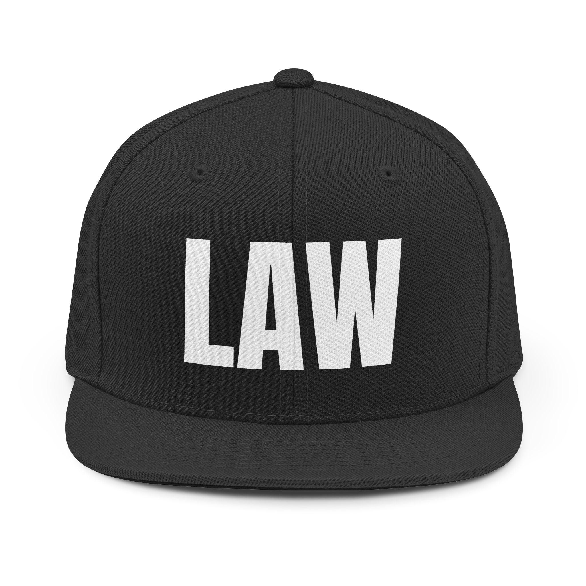 LAW Embroidered Snapback Hat